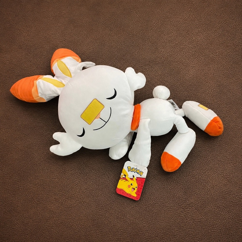 Pokemon Scorbunny Sleeping Plush 25 Inch Large Stuffed Animal Toy 2022 NWT